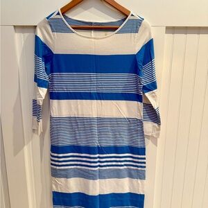 Lilly Pulitzer Blue and White Striped Dress size Medium